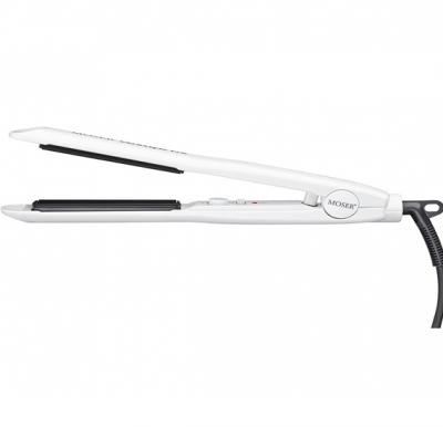 Moser Professional Ceramic Hair Straightener, White [4417-0151]