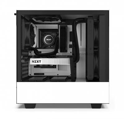 ATX Case NZXT H510 Mid Tower PC Gaming Case, Black/White, CA-H510B-W1