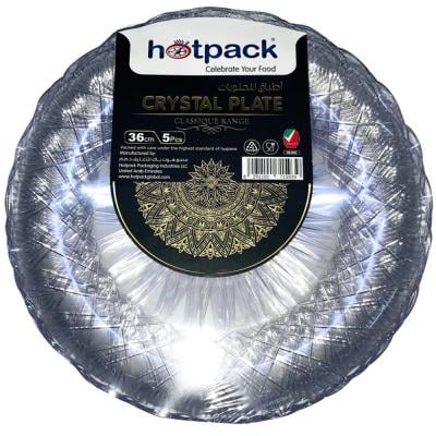 Hotpack HSMCP36 Crystal Plate 36cm, 5pcs