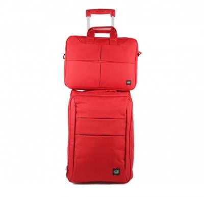 Okko 2in1 Foldable trolley with laptop bag -Red-36423