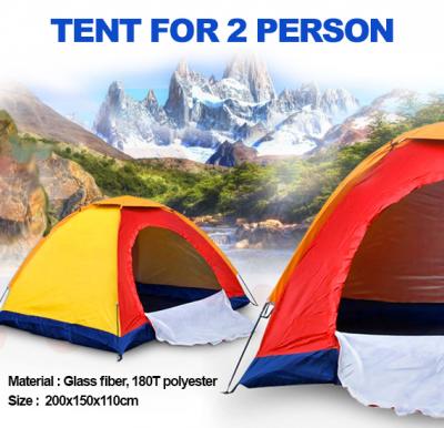 Camping Tents Pop Up Instant Backpacking Dome Waterproof Tent For 3 Person, Assorted color