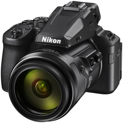 Nikon Coolpix P950 Digital Point & Shoot Camera, 83X Optical Zoom, 16 MP, Black