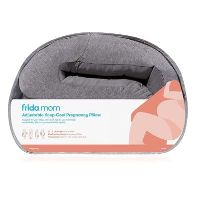 Frida Mom 500001057 Adjustable Keep Cool Pregnancy Pillow Grey