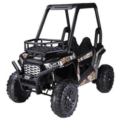 Ride on 12v SUV RZR 1000 Trail Sand Two Seater Buggy for Kids, Black