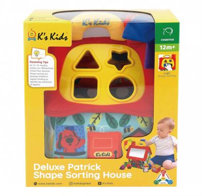 K s Kids Deluxe Patrick Shape Sorting House (2020 New version), KA10834-GB