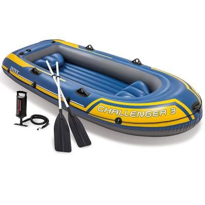 Intex Challenger Inflatable Boat Set with Oars + Inflator