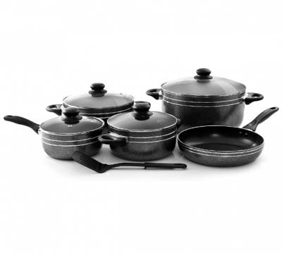Royalford Non-stick Cookware Set, Black, Rf7065, 10 Pieces