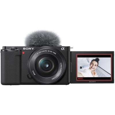 Sony Alpha ZV-E10L APS-C Mirrorless interchangable-lens vlog camera with 16-50 mm f/3.5-5.6 Power Zoom kit Lens Vari-Angle Screen for vlogging, 4K Video, Real-time Eye Autofocus