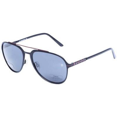 Davidoff 97353 Blue Aviator Unisex Sunglasses, Black, Size 58