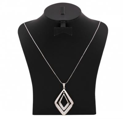 Stainless Steel Double Pendant Necklace