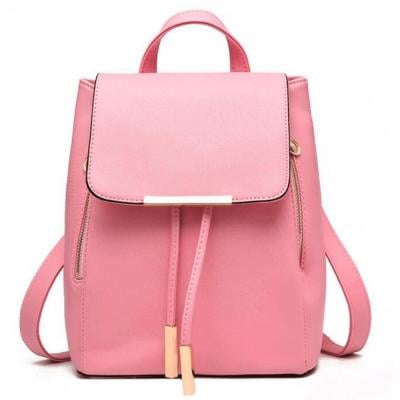 Korean Version Fashion Double Shoulder Bag Backpack Pink