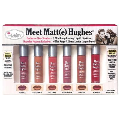 The Balm Meet Matt E Hughes Set of 6 Mini Liquid Lipsticks, TBM107COS00383