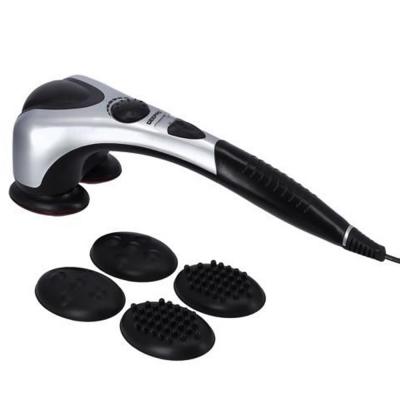 Geepas GM86044 Double Head Massager Black with Silver