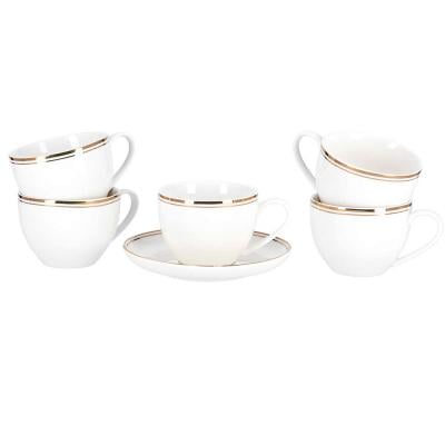 Royalford 12 Pcs New Bone Cups with Saucer Set, RF9653