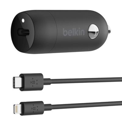 Belkin 20w USB-C Pd Car Charger + USB-C to Lightening Cable