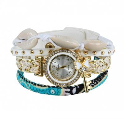 Sea Shell Bracelet Watch white