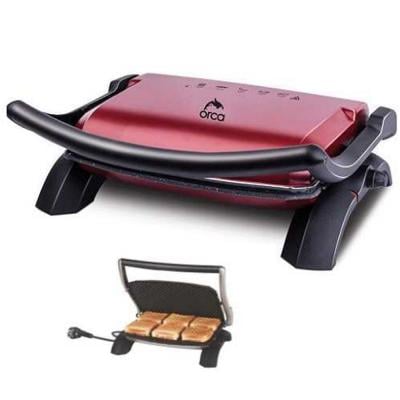 Orca OR-T28G Contact Non Stick Grill 1800W, Red