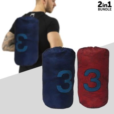 2 in 1 Bundle Offer Orami Gym Bag OMGB 5027 Blue & Red