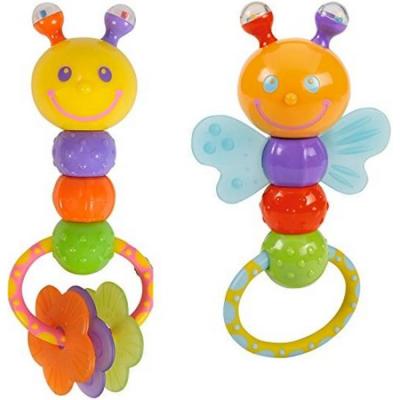 Simba 104019607 ABC Rattle with Teething Parts 2 Assorted Multicolor