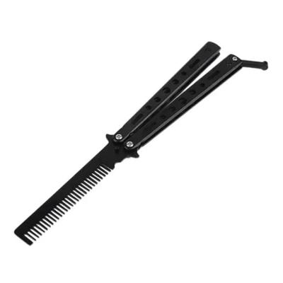 Portable Butterfly Style Knife Comb N15168214A Black