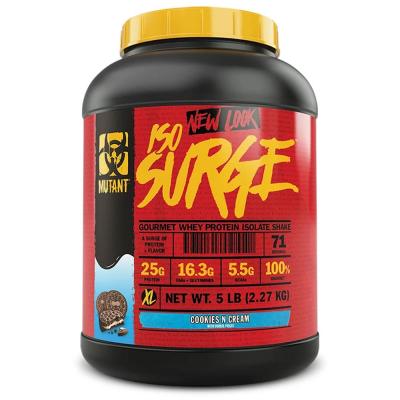 Mutant ISO Surge Whey Protein Powder Isolate 5 LBS, Cookies & Creme