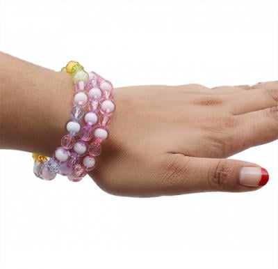 Bead Design Flexible Hand Bangles for Fashion Lovers, Assorted Color