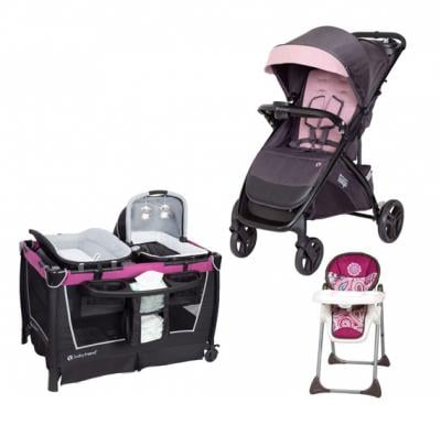 Babytrend CWTB03889 Tango Stroller cassis and Sit Right High Chair Paisley and Retreat Nursery Center 