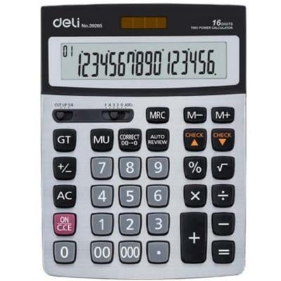Deli Calculator 16 Digits 120 Steps Check, E39265
