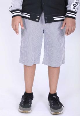 Tradinco Boys Trouser Shorts, Grey With Lines