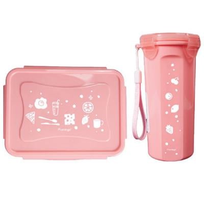 Flamingo Lunch Box With Bottle Set 850ml - 530ml, Fl5405plb