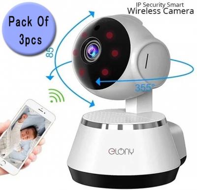 Elony 3 PIECE IP Security Smart Net Camera, High Resolution Wireless WiFi Indoor Camera