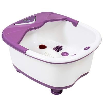 Homedics HOC.FS505 Luxury Deep Soak Foot Spa with Heat Control Purple with White