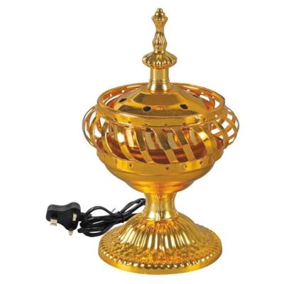 Bakhoor Bosidin Oud Incense Burner Mabkhara Electric Gold for Home Decore and Fragrance