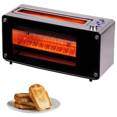 Crownline TR-274 Long Slot 2 Slice Glass Toaster