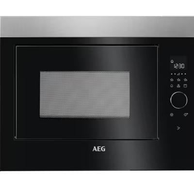 AEG Built-in Microwave Oven with Grill 26L LED Display Black-MBE2658DEM