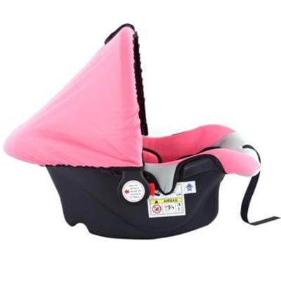 Baby Plus BP7639-PINK/GREY Baby Car Seat Pink and Grey