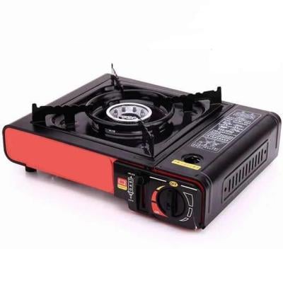Outdoor Portable BBQ Gas Stove Camping Kitchen Utensil, Black