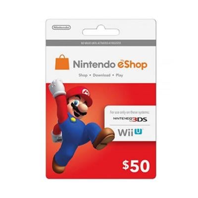 Nintendo 3dseshp50 EShop Card Compatible For Nintendo Wii U 3DS