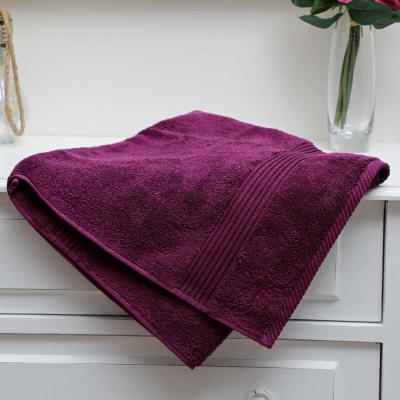 Divin Egyptian Stripe Cotton Hand Towel 50x100cm, Purple, 902210