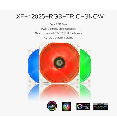 ID Cooling RGB XF-12025 ARGB Pack Of 3 Snow
