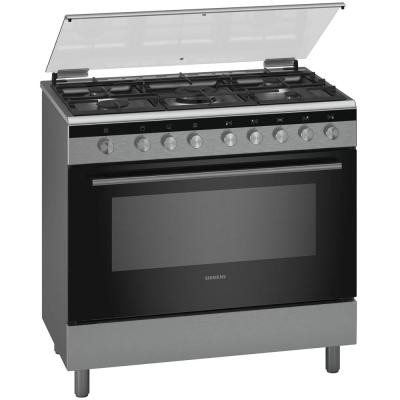 Siemens 5 Burners Gas Cooker With Cooling Fan, Silver, HG2I1TQ50M