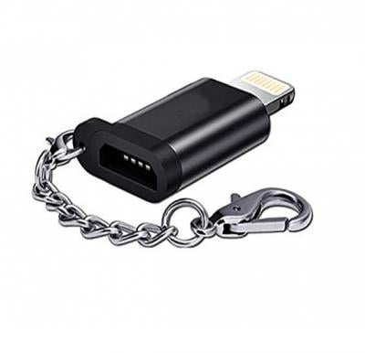 1PC. Micro USB to Lightning Adapter with Keychain