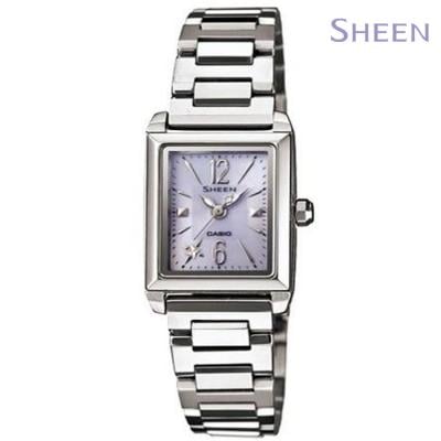 Casio Sheen Analog Silver Stainless Steel Watch For Women, SHE-4503SBD-6ADR