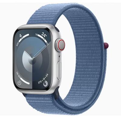 Apple Watch Series 9 GPS 41mm Silver Aluminium Case With Winter Blue Sport Loop