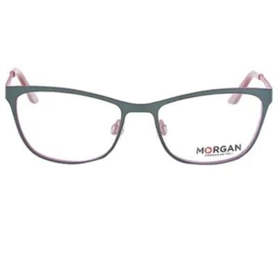 Morgan 203129-451 Women Rectangular Frame Eyeglasses, Grey with pink