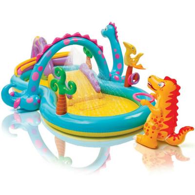 INTEX Dino Slide & Pool, Multi-Colour, 57135