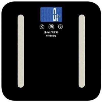Salter Mibody Bluetooth Digital Body Analyser Bathroom Scale, 9154 BK3R, Black