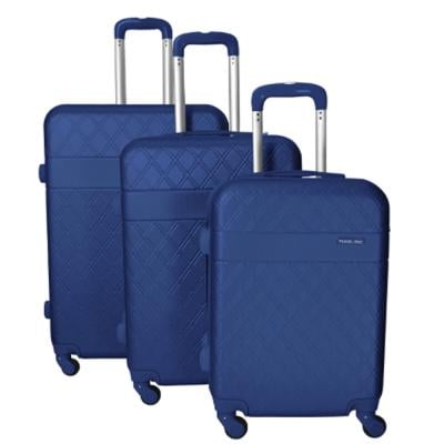 Siddique High Quality Lightweight Luggage Set of 3 Bag, Blue