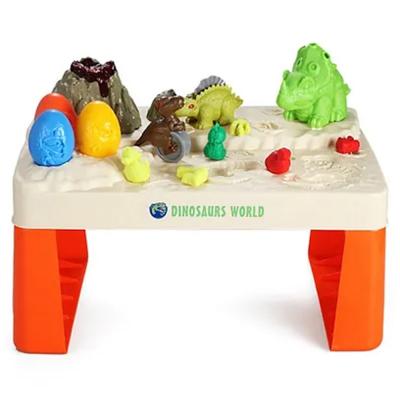 Little Story LS_RPDT_DIWH Role Play Dinosaur World Toy Set with Dough White 2-IN-1