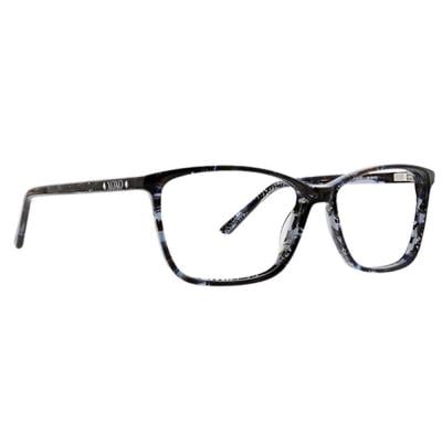 XOXO XO SEDONA BLUE Black with Blue Womens Acetate Sedona Square Eyeglasses Frame 781096546749 